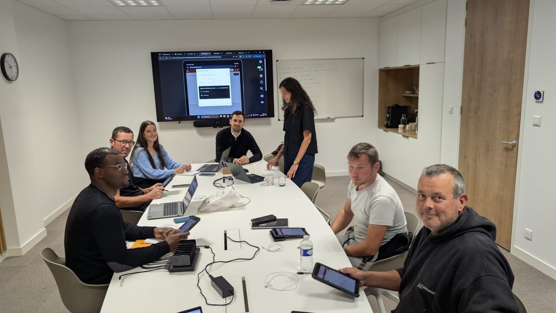 Formation des équipes chez un client Kalitics